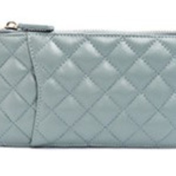 Genuine leather quilted wallet/card holder - Picture 9 of 15